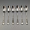 Around 1900 British Antique Silver Plated Teaspoon Set of 6 Daniel & Arter